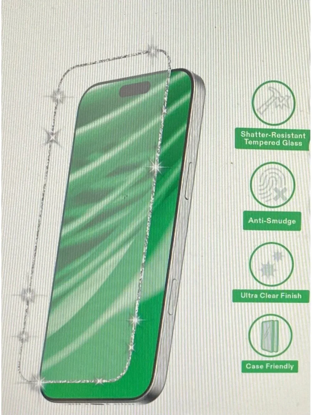 Onn Glass Screen Protector for iPhone 16/15